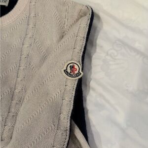 Moncler Beige Cable Knit Sweater worn once